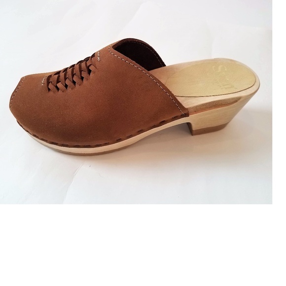 Sven Shoes - New SVEN (No. 6) Front Weave Suede Clogs 37 6.5-7